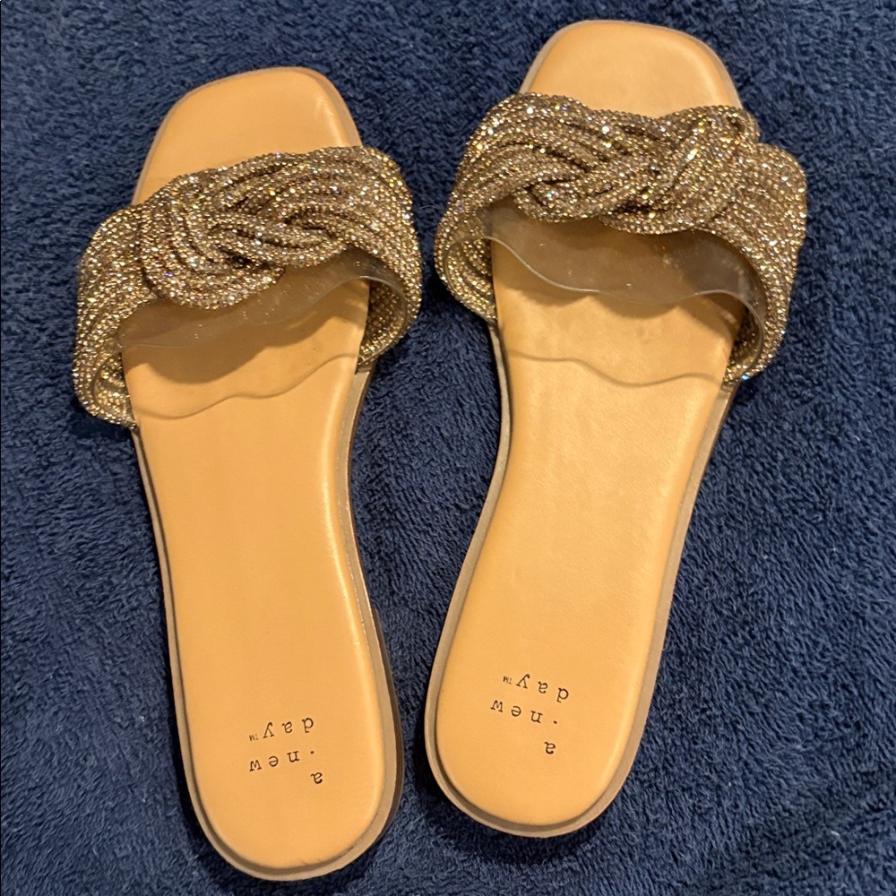 A New Day Gold Knot Slide Sandals - Picture 6 of 6